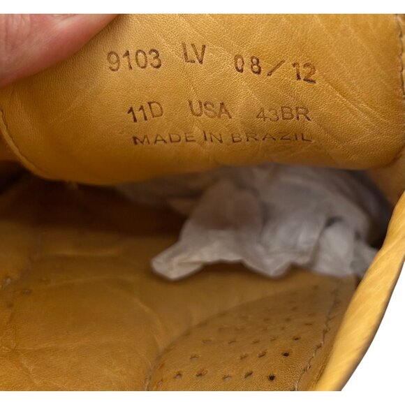 Sandro Moscoloni Comfort Soft Gel Brown Leather Split Toe Oxfords Mens Size 11.5 - Picture 7 of 9